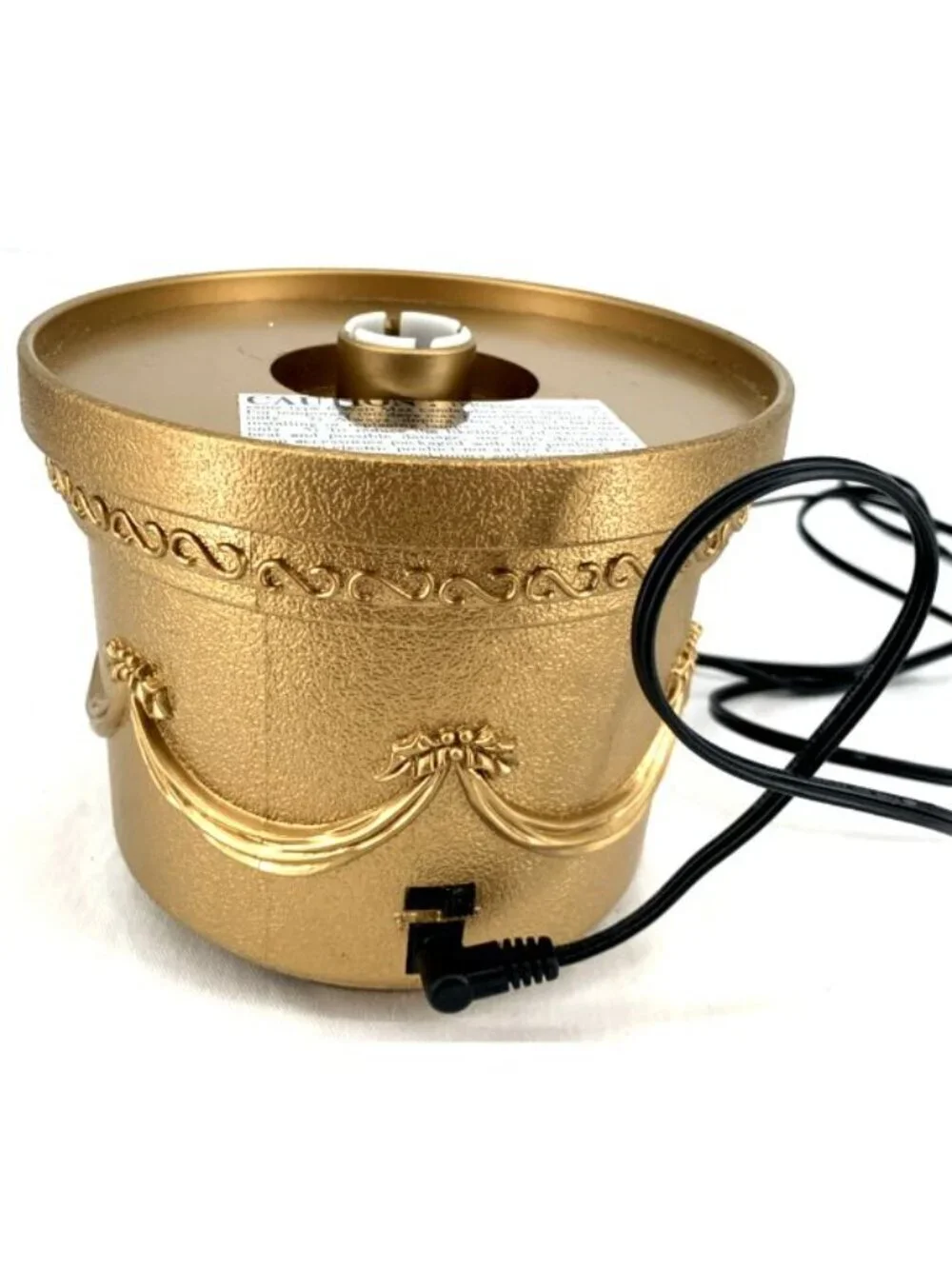 Avon Fiber Optic Tree Replacement Base Gold Musical Tested Works